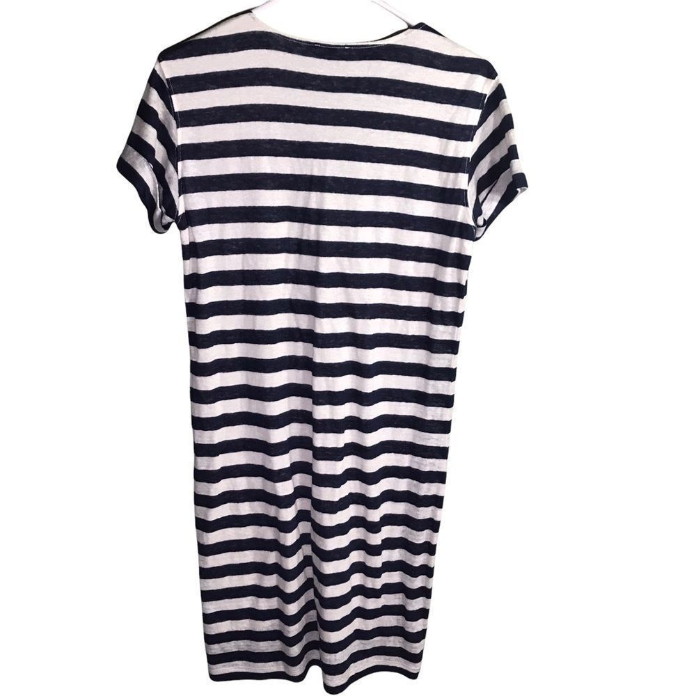Theory Striped Linen Shirt Dress - Picture 2 of 3